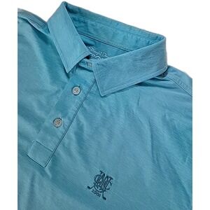 Straight Down Performance Golf‎ Polo GOLF LOGO Men Size XL TEAL
